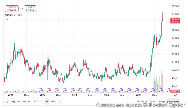 платина график за год