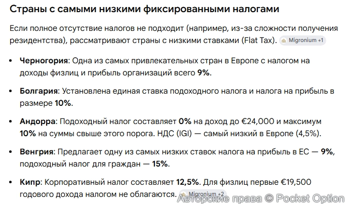 Страны с низкими налогами 1